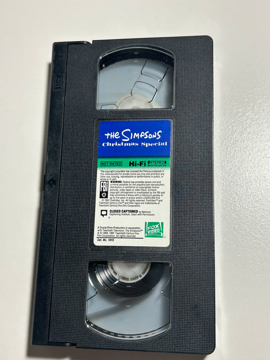 The Simpsons Christmas Special VHS 1991 Fox Video #1915 Hi-Fi Rare VTG