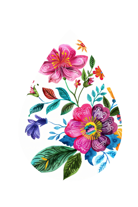 Floral Mexican Tear Drop Earrings – Fiesta Bloom Colorful Boho Flower Earrings Lightweight Statement Jewelry Gift for Her | Mad Jan’s