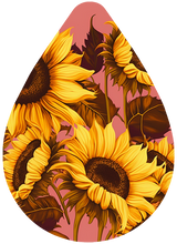 Load image into Gallery viewer, 2&quot; SUNFLOWER THEMED EARRINGS
