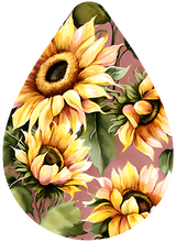 Load image into Gallery viewer, 2&quot; SUNFLOWER THEMED EARRINGS
