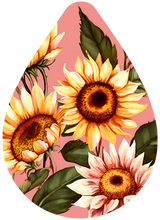 Load image into Gallery viewer, 2&quot; SUNFLOWER THEMED EARRINGS
