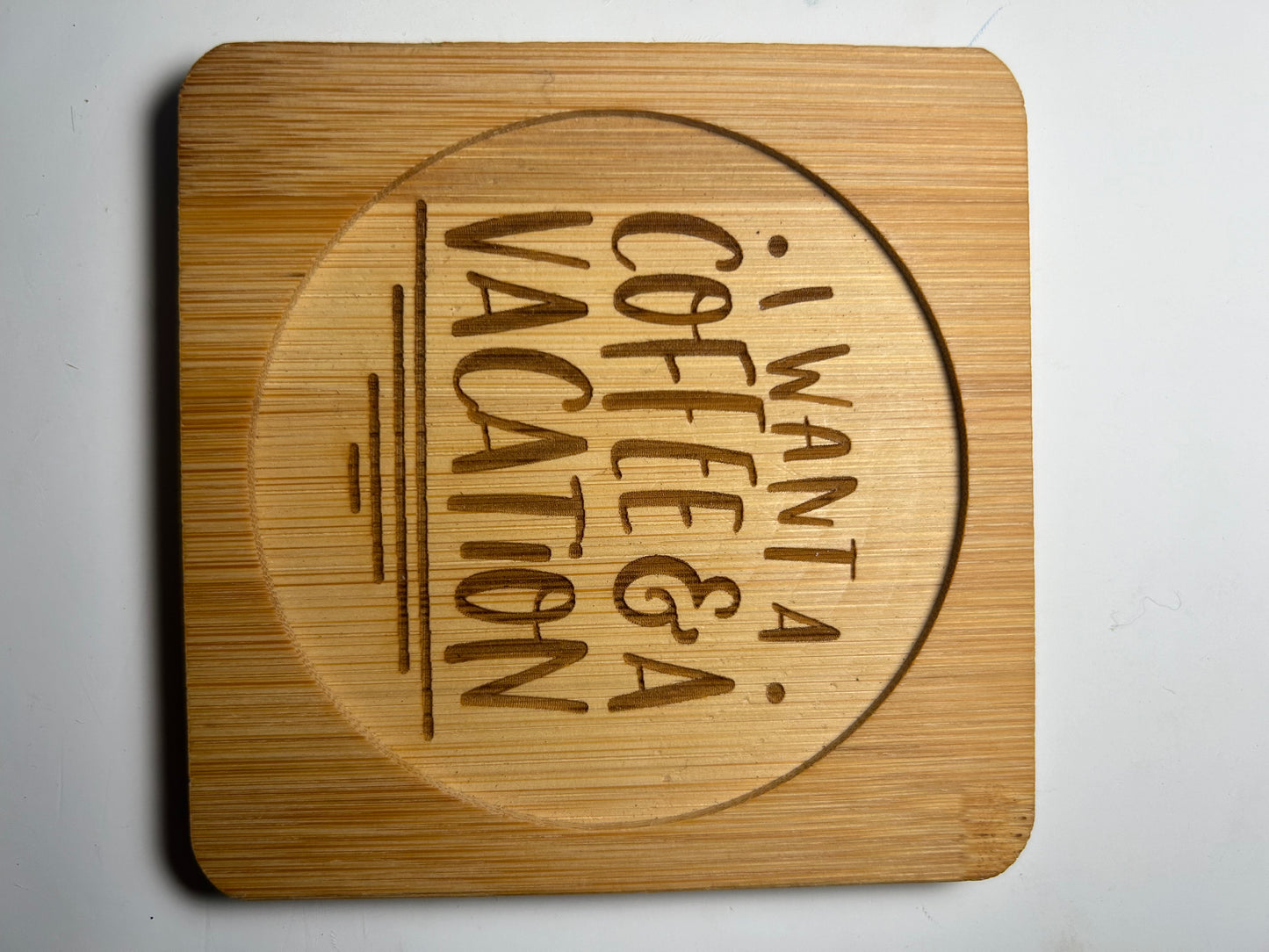 4x4 Bamboo Coasters