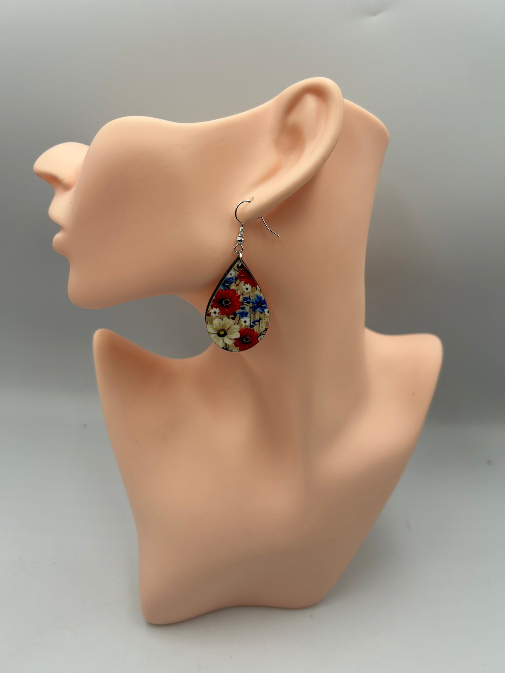 Fourth of July Earrings – Patriotic Red White Blue Statement Earrings | Mad Jan’s Menagerie