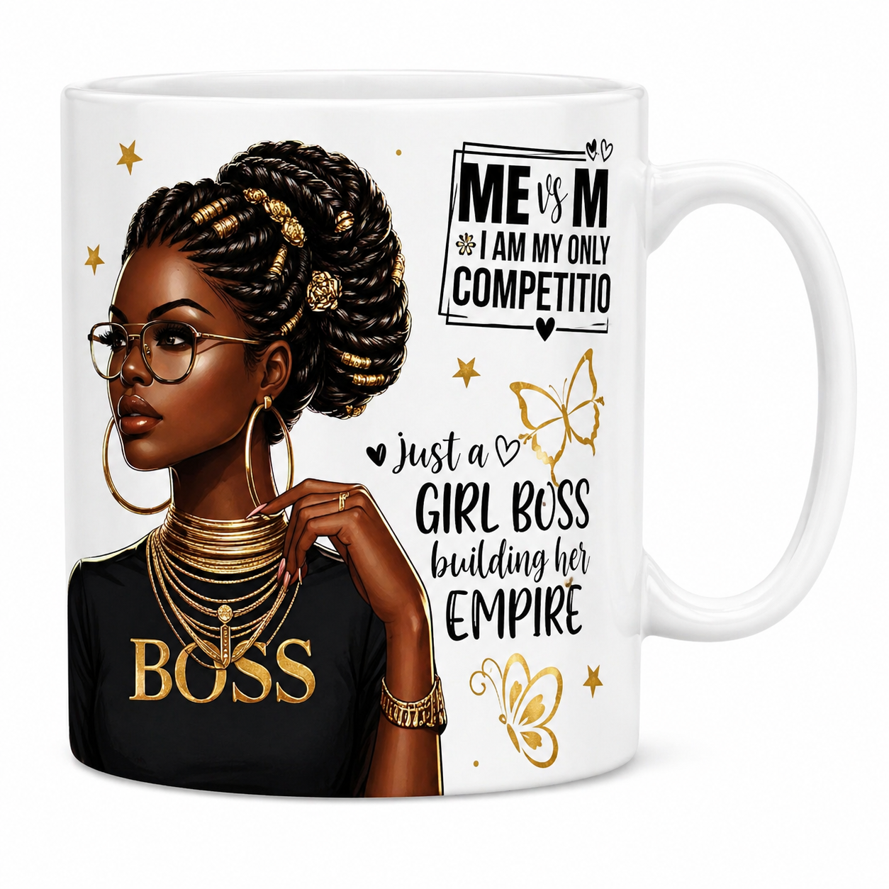 Boss Lady Empowerment Coffee Mug – Girl Boss Building Her Empire Inspirational Coffee Cup 11oz.