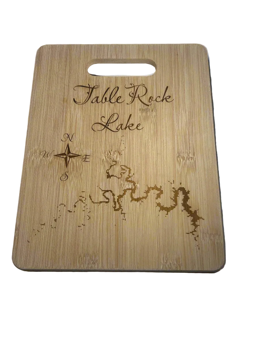 Customizable Lake Map Decor Board – Personalized Lake House Gift | Mad Jan’s
