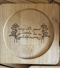 Load image into Gallery viewer, 4” Bamboo Coasters w/QUOTE
