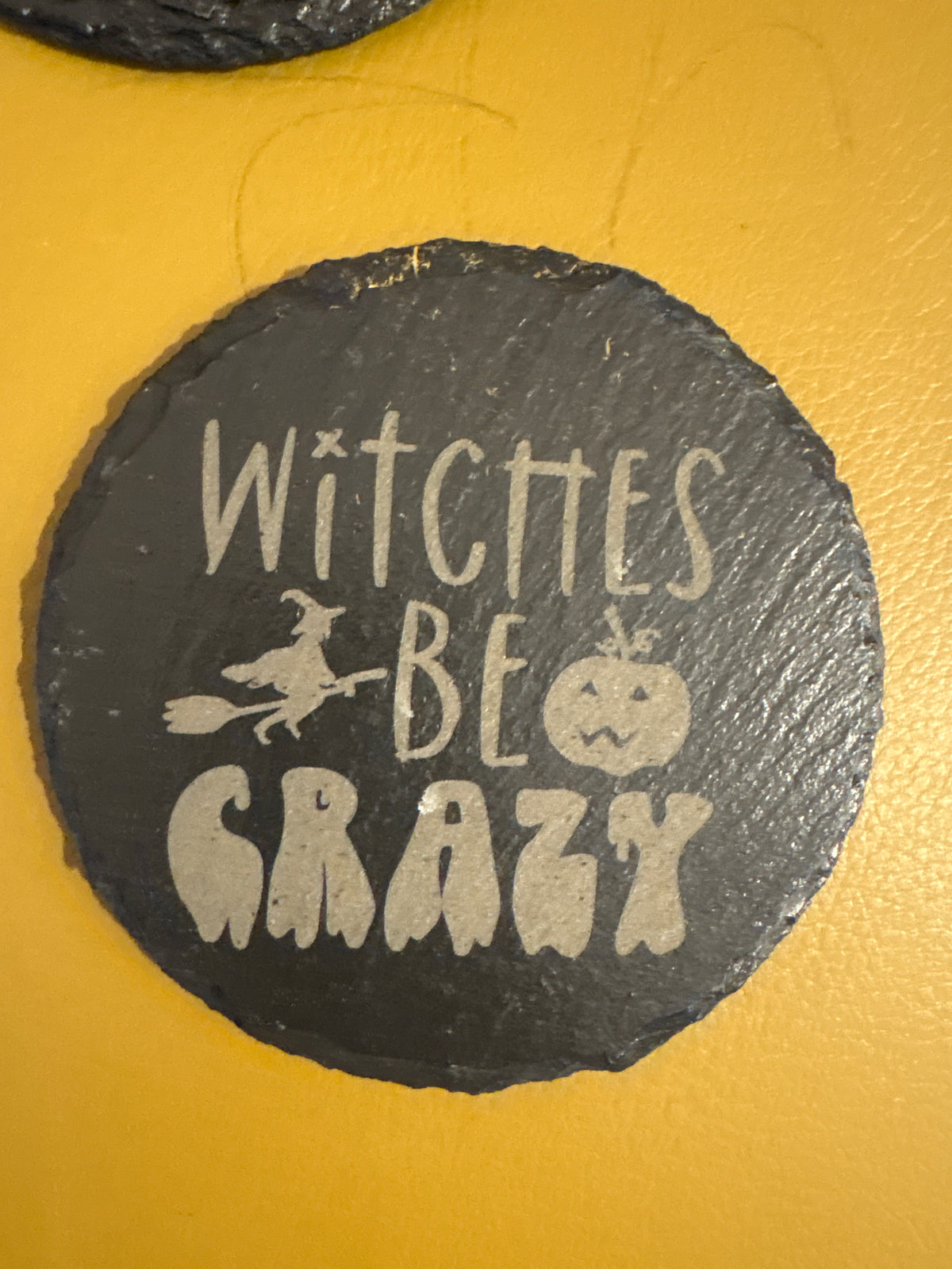 Halloween Engraved Slate Coasters – 3.5” x 4” | Limited Edition | Mad Jan’s Menagerie