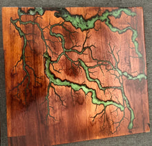 Load image into Gallery viewer, 12x 12 Mahogany Fractal Burned
