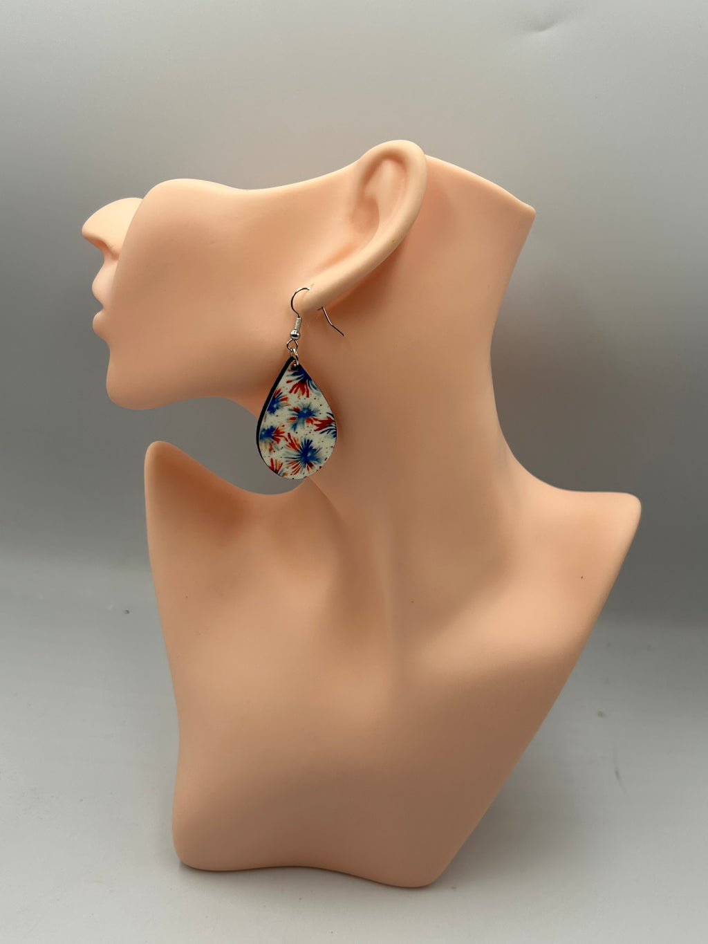 Fourth of July Earrings – Patriotic Red White Blue Statement Earrings | Mad Jan’s Menagerie
