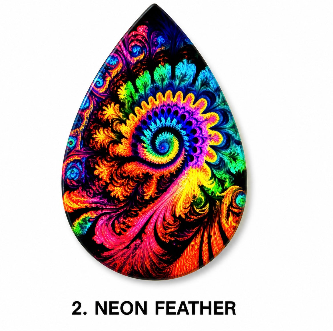 Psychedelic Tear Drop Earrings Collection – Colorful Boho Statement Earrings Lightweight Festival Jewelry | Mad Jan’s