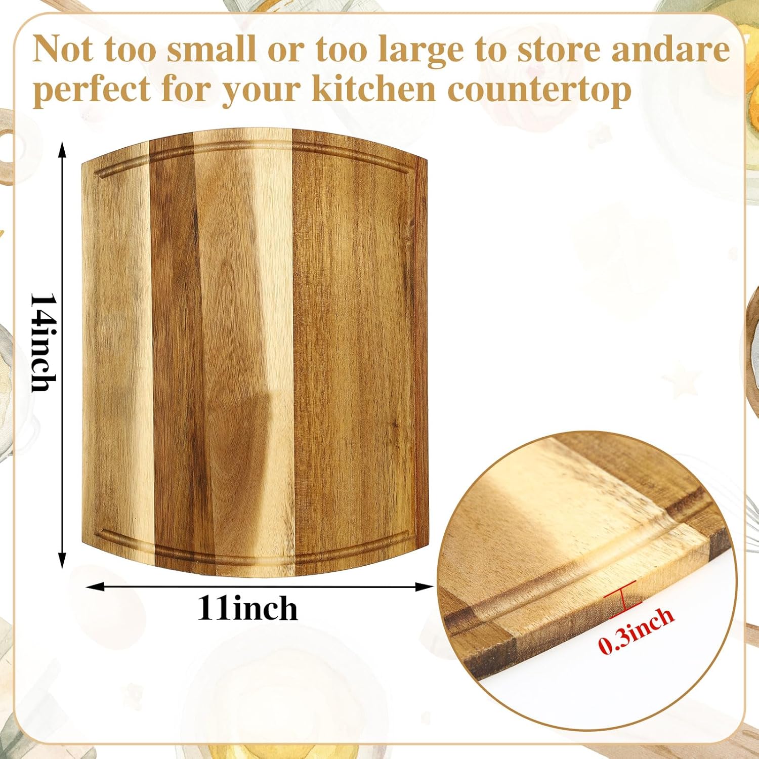 Personalized Cutting Board 14 x 11 – Custom Engraved Cutting Board Gift | Mad Jan's