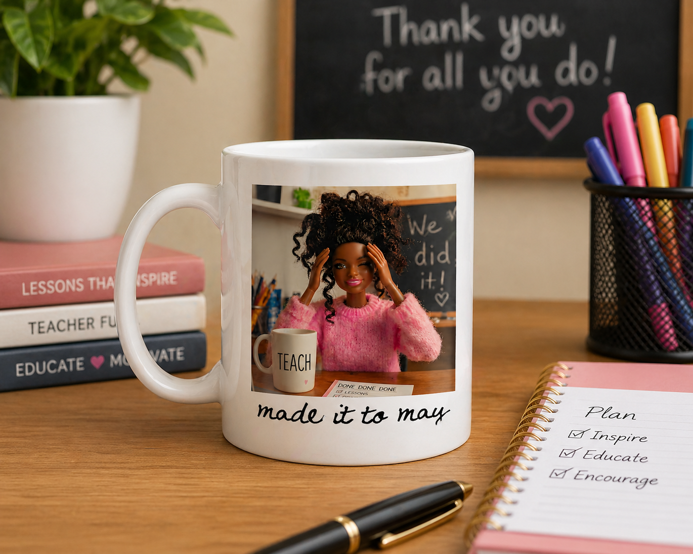 Teacher Appreciation Mug – 11oz Funny Coffee Mug – End of Year Teacher Gift – Classroom Gift Idea – Mad Jan’s Menagerie