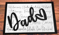 Dad Word Art Wood Sign – Meaningful Father’s Day Gift – Rustic Laser Engraved Dad Wall Décor – Mad Jan’s  Product Description: