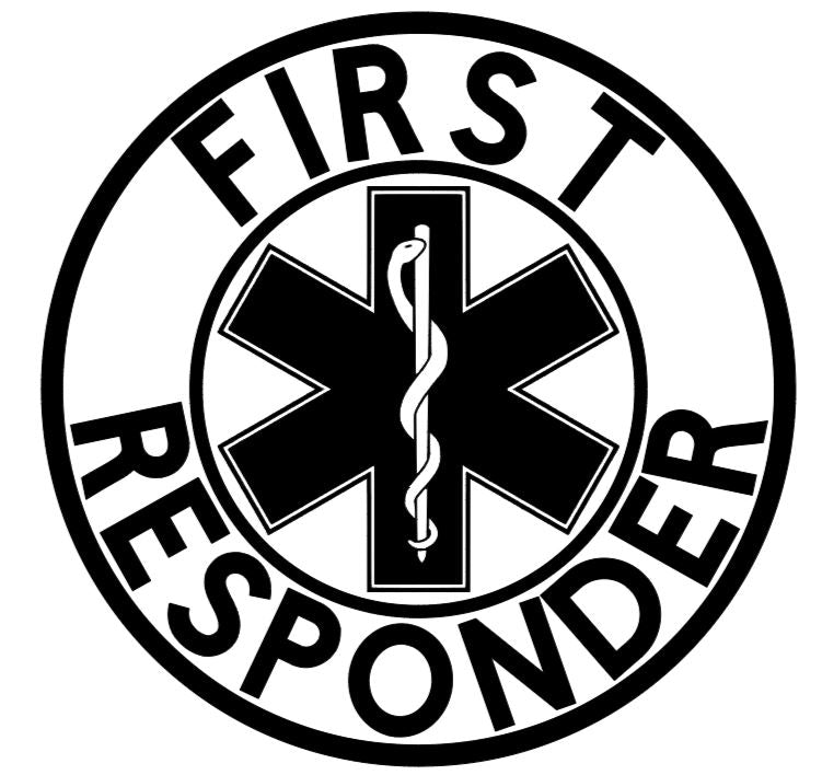 4X4 ROUND/SLATE COASTERS "First Responder Themed"