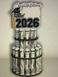 Custom Graduation Money Tower Gift Personalized Cash Holder Name & Year | Mad Jan’s