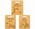Customizable Lake Map Decor Board – Personalized Lake House Gift | Mad Jan’s