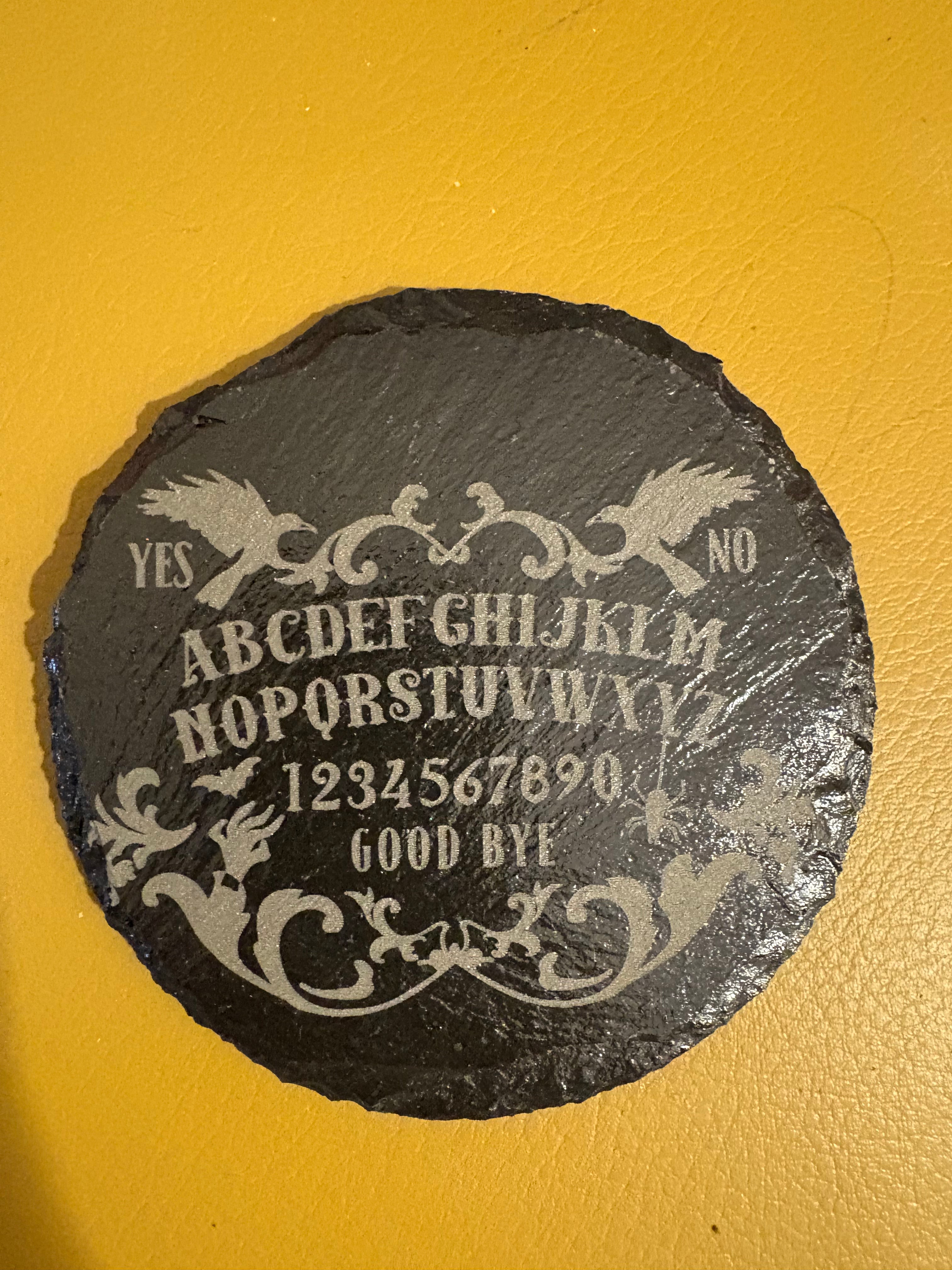 Halloween Engraved Slate Coasters – 3.5” x 4” | Limited Edition | Mad Jan’s Menagerie