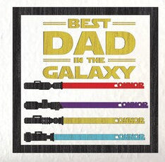 Best Dad in the Galaxy Wood Sign – I Am Their Father Star Wars Inspired Father’s Day Gift – Laser Engraved Dad Décor – Mad Jan’s