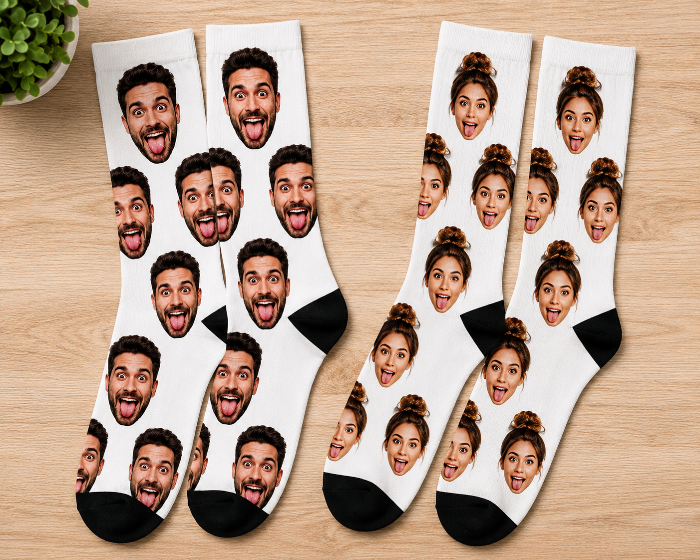 Custom Photo Socks – Funny Personalized Face Socks Gift for Men & Women – Custom Novelty Crew Socks – Mad Jan’s