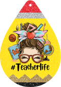 Teacher Life Teardrop Earrings – Cute Lightweight Teacher Gift Jewelry | Mad Jan’s