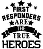 4X4 ROUND/SLATE COASTERS "First Responder Themed"