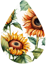 Load image into Gallery viewer, 2&quot; SUNFLOWER THEMED EARRINGS
