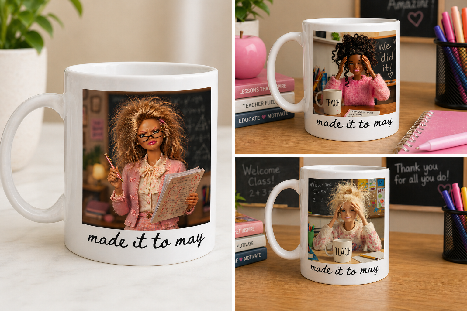 Teacher Appreciation Mug – 11oz Funny Coffee Mug – End of Year Teacher Gift – Classroom Gift Idea – Mad Jan’s Menagerie